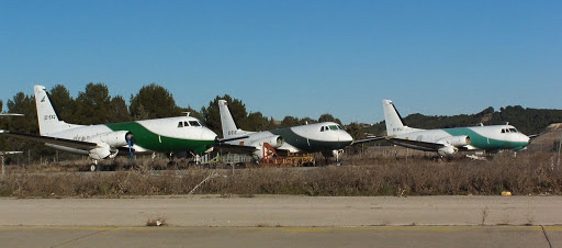 Aviones abandonados en el Aeropuerto de Madrid-Barajas
