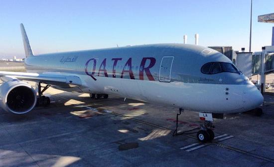 El A350-900 de Qatar Airways, hoy en el aeropuerto de Toulouse-Blagnac / Airbus